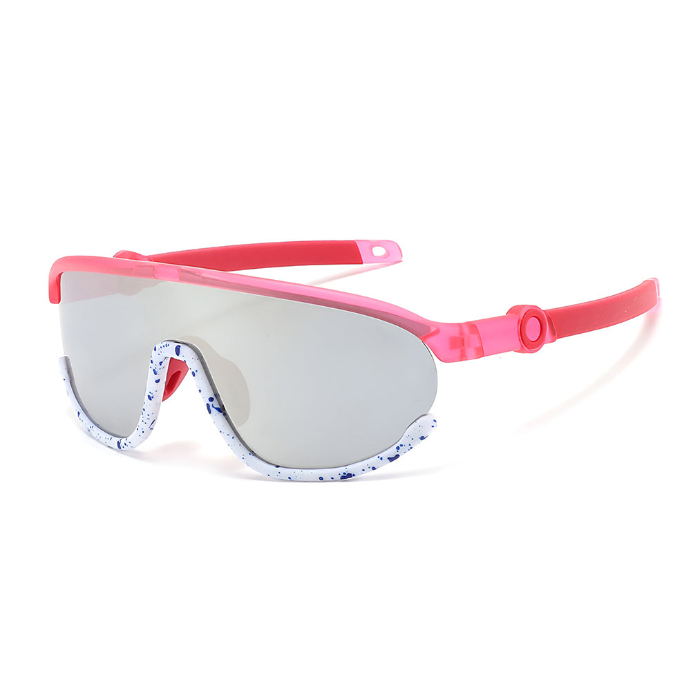 Ochelari de Soare Sport, pentru Copii, Polarizati - Techsuit (2025) - Pink