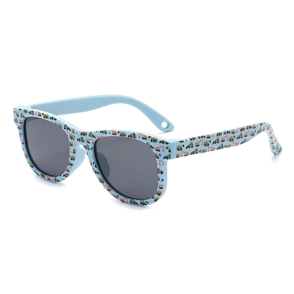 Ochelari de Soare Techsuit (5218), TPEE, Gri, Albastru