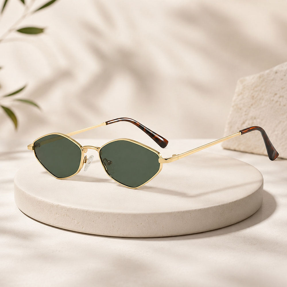 Ochelari de Soare Techsuit (6206), Hexagonal, Verde