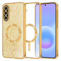 Husa de protectie Techsuit Luxury Glitter MagSafe compatibil cu Samsung Galaxy A57 5G, Auriu