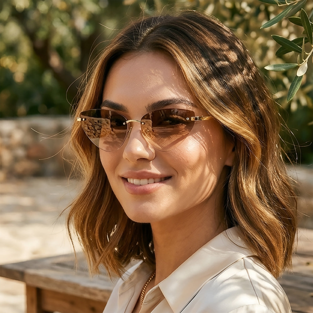 Ochelari de Soare Techsuit (S099), Cat Eye, Negru