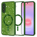 Husa de protectie Techsuit Luxury Glitter MagSafe compatibil cu Samsung Galaxy A37 5G, Verde