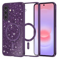 Husa de protectie Techsuit Luxury Glitter MagSafe compatibil cu Samsung Galaxy A37 5G, Mov