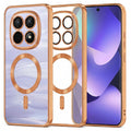 Husa de protectie Techsuit Luxury Crystal MagSafe compatibil cu Xiaomi Redmi Note 15 5G / Note 15 4G / Poco M8 5G, Portocaliu