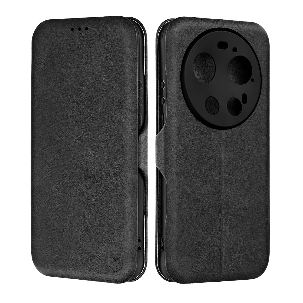 Husa de protectie Techsuit Safe Wallet Plus compatibil cu Xiaomi 17 Ultra, Negru