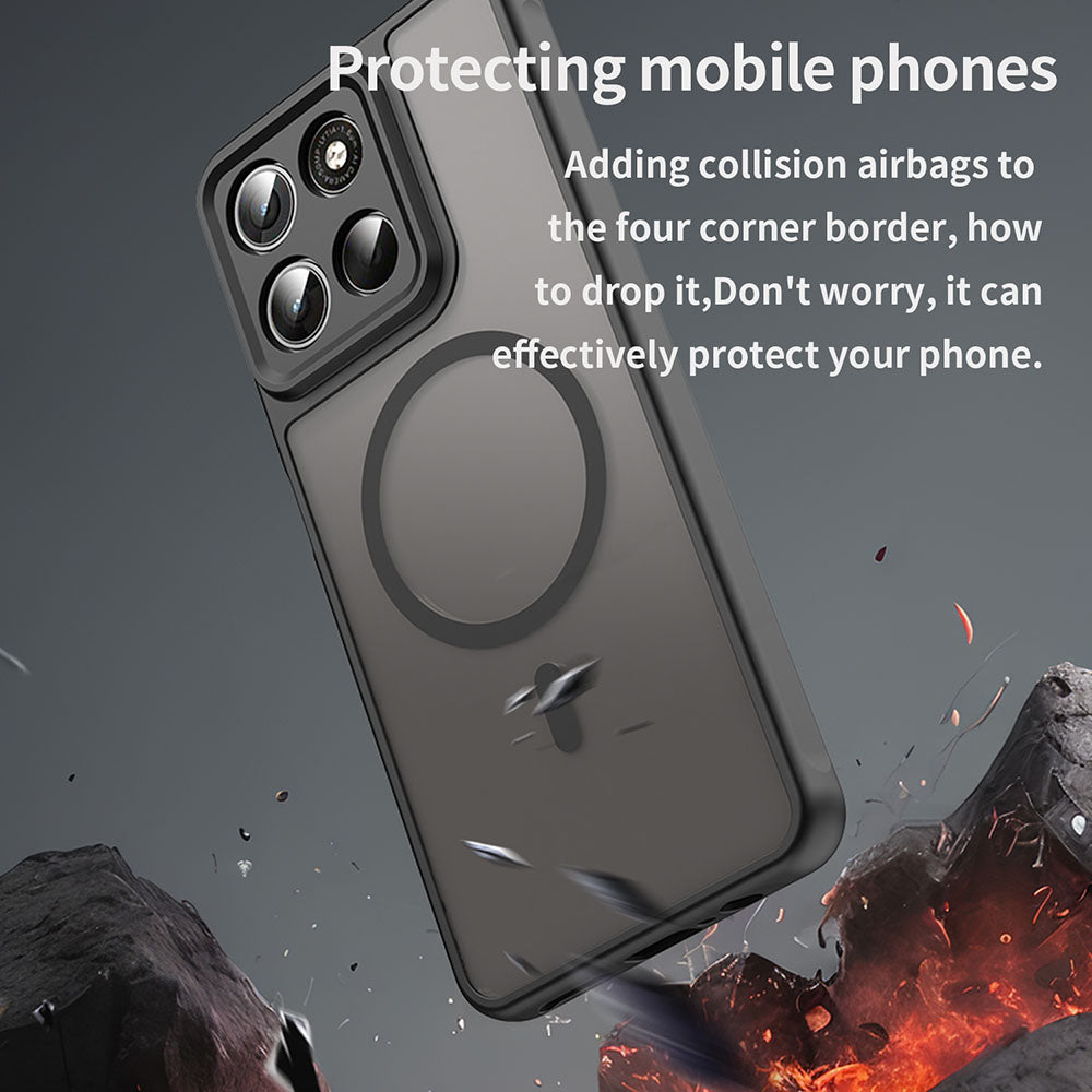 Husa de protectie Techsuit HaloFrost II MagSafe compatibil cu Motorola Moto G37 / G37 Power / G47, Negru