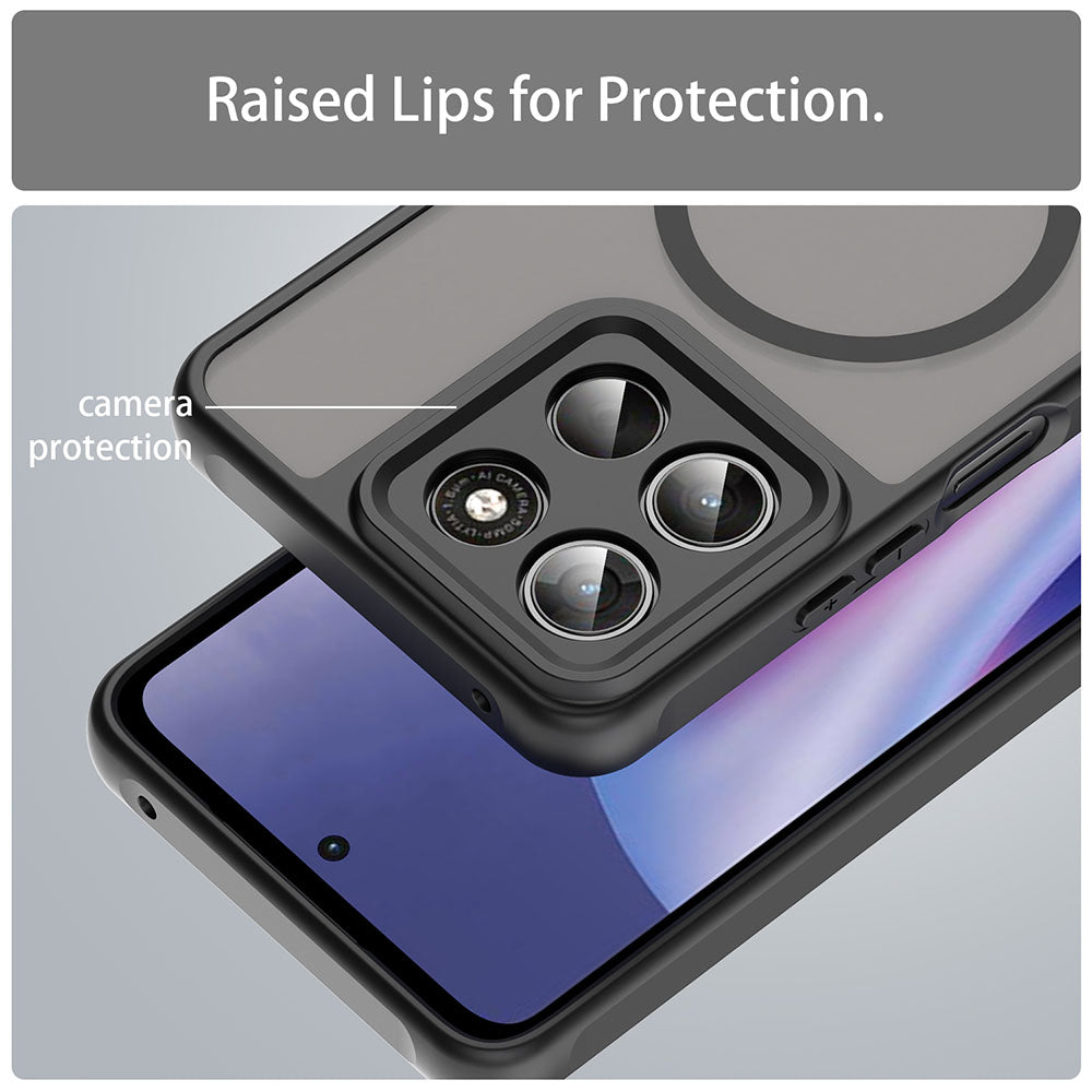 Husa de protectie Techsuit HaloFrost II MagSafe compatibil cu Motorola Moto G37 / G37 Power / G47, Negru