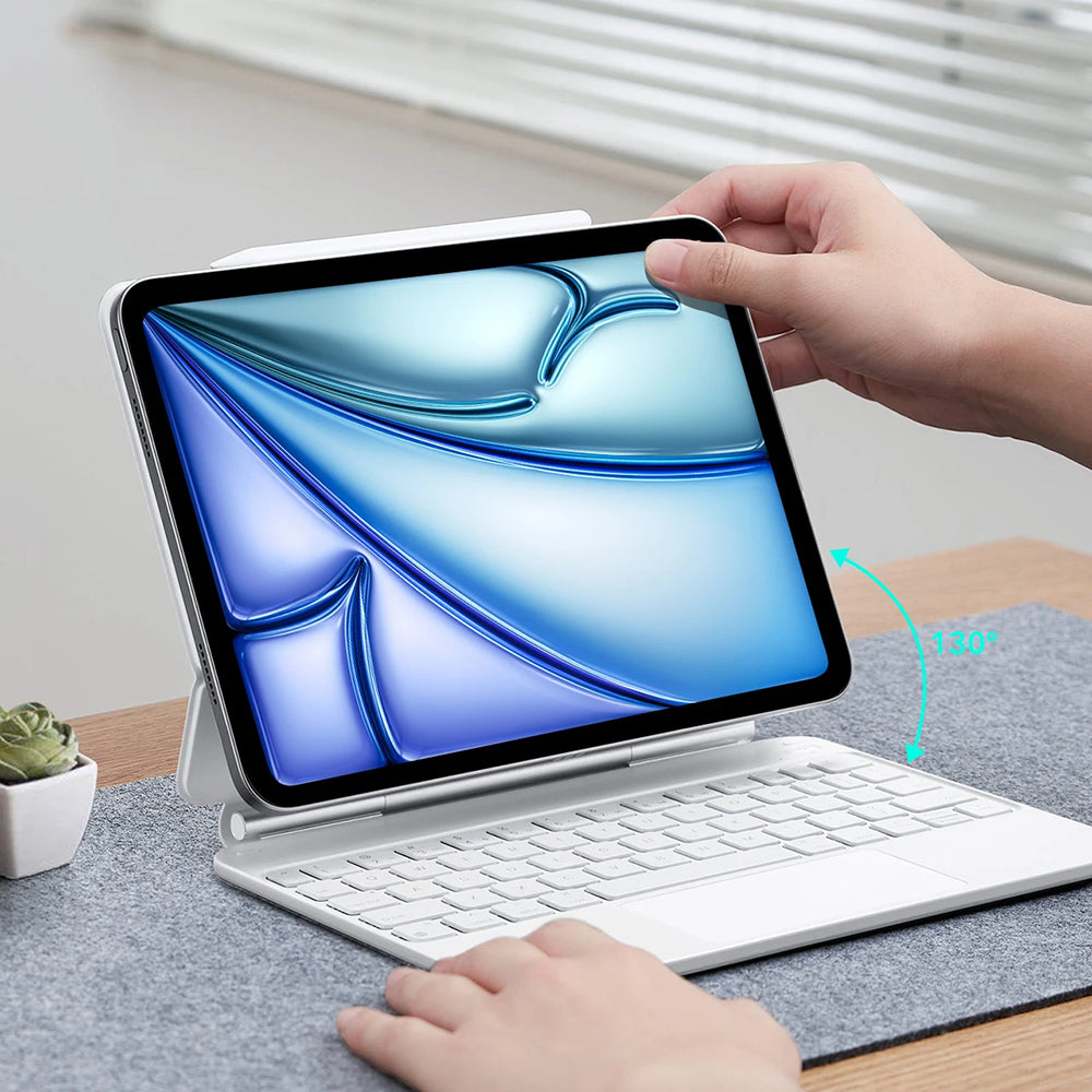 Husa de protectie tableta ESR Rebound Magnetic Keyboard compatibil cu iPad 10 (2022) 10.9 / iPad 11 (2025), Alb