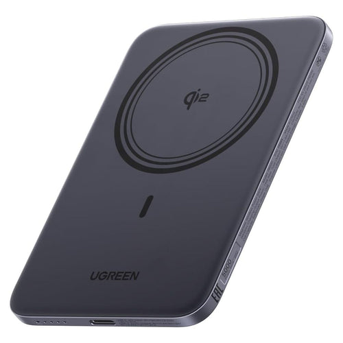 Baterie externa Ugreen PB580 (75984B), 5000mAh, Type-C, 15W Wireless, Gri
