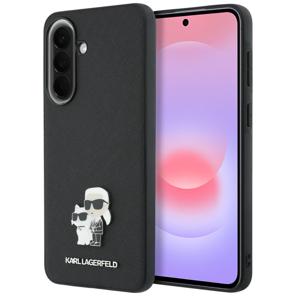 Husa de protectie Karl Lagerfeld Saffiano compatibil cu Samsung Galaxy A37 5G, Gri