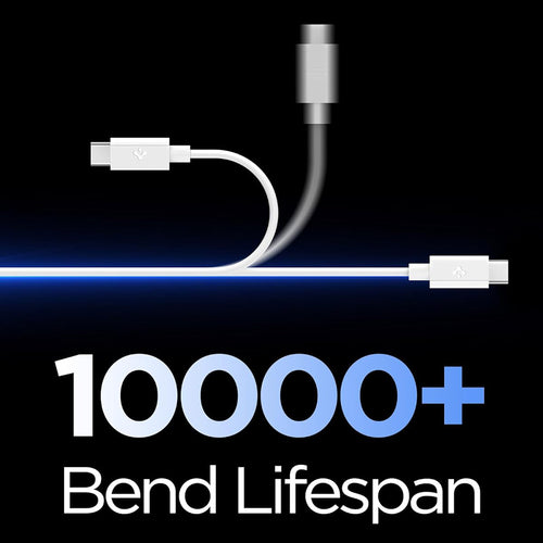 Cablu pentru Alimentare USB, Type-C, 60W, 480Mbps - Spigen Essential EB6015AC (ACA10413) - White
