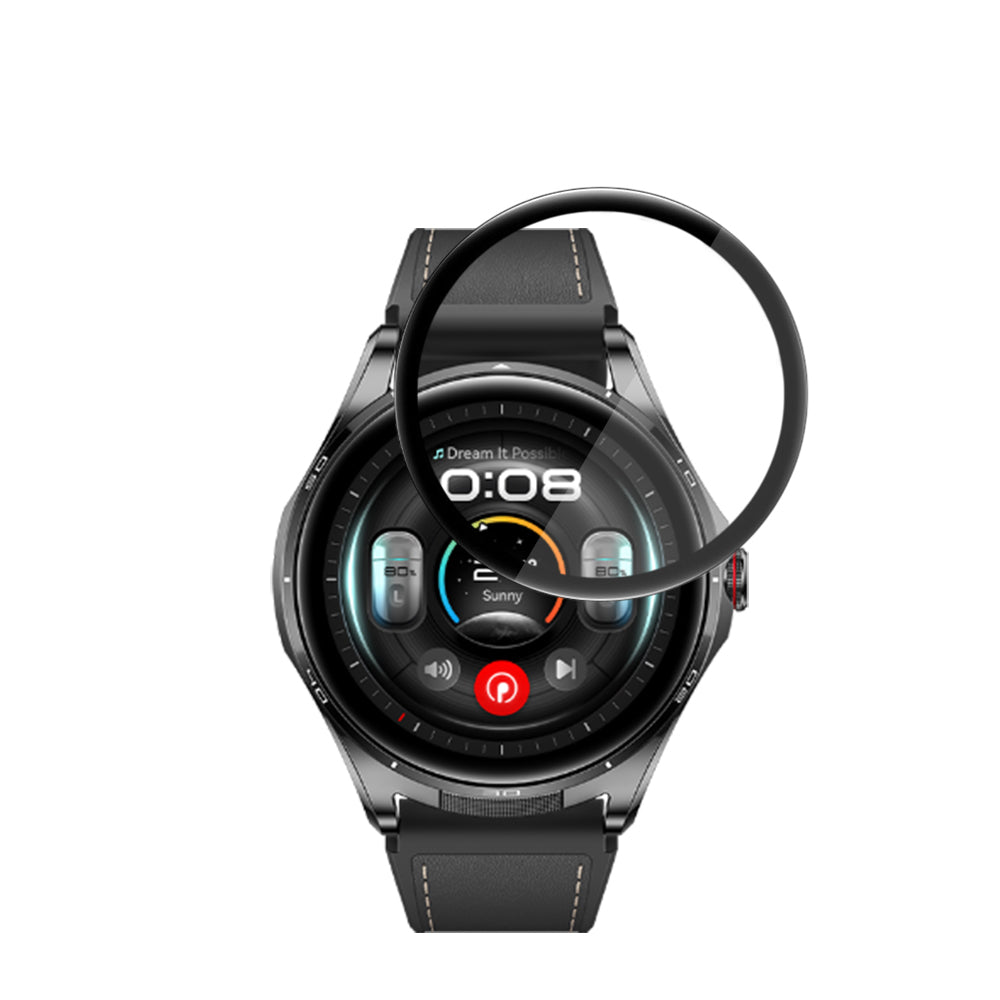 Folie smartwatch Techsuit compatibil cu Huawei Watch Buds 2, Negru