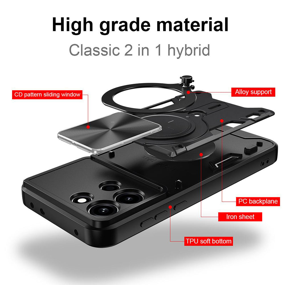 Husa de protectie Techsuit CamGuard Pro compatibil cu Oppo A6 Pro 4G / A6 Pro 5G, Roz Auriu