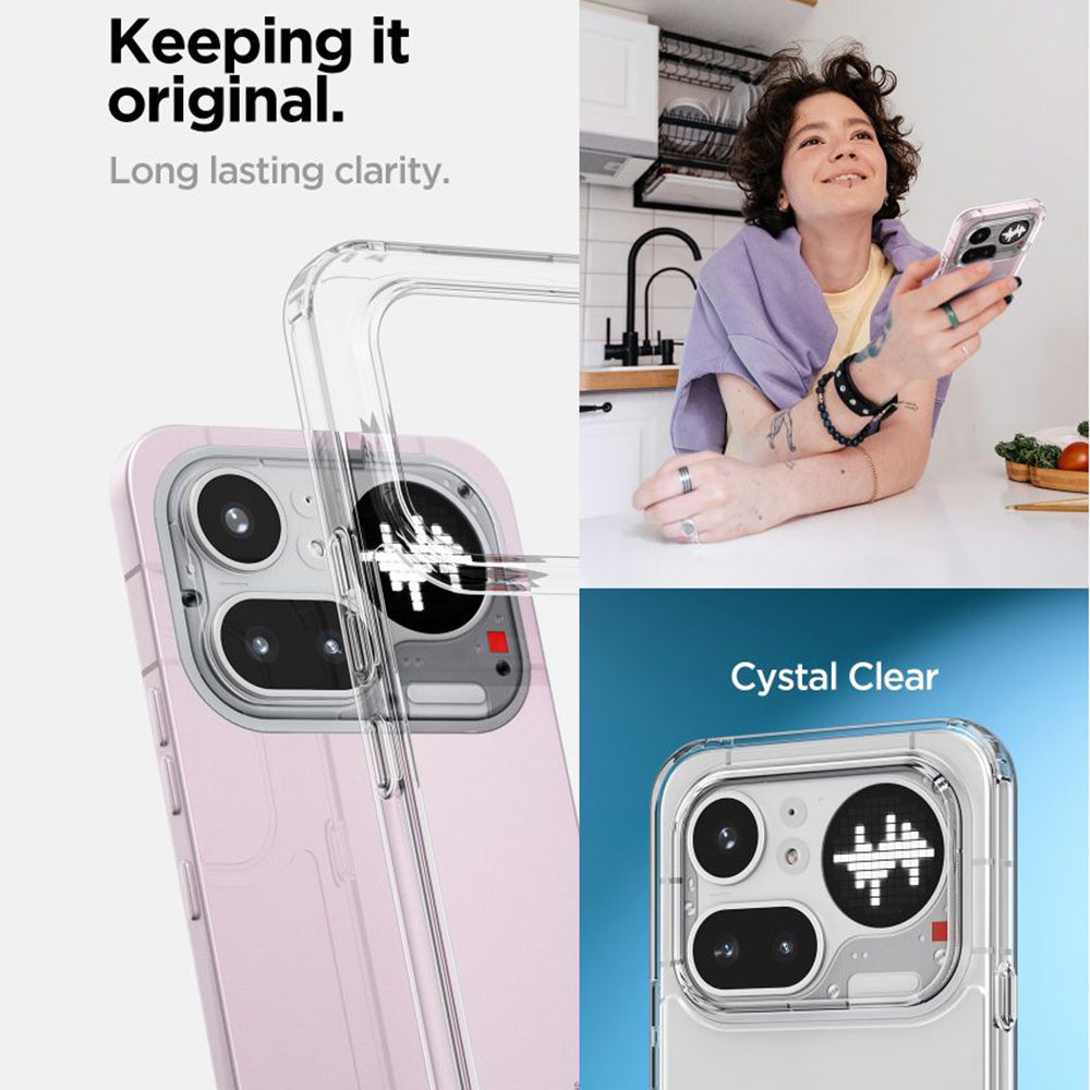 Husa de protectie Spigen Ultra Hybrid compatibil cu Nothing Phone (4a) Pro, Transparent
