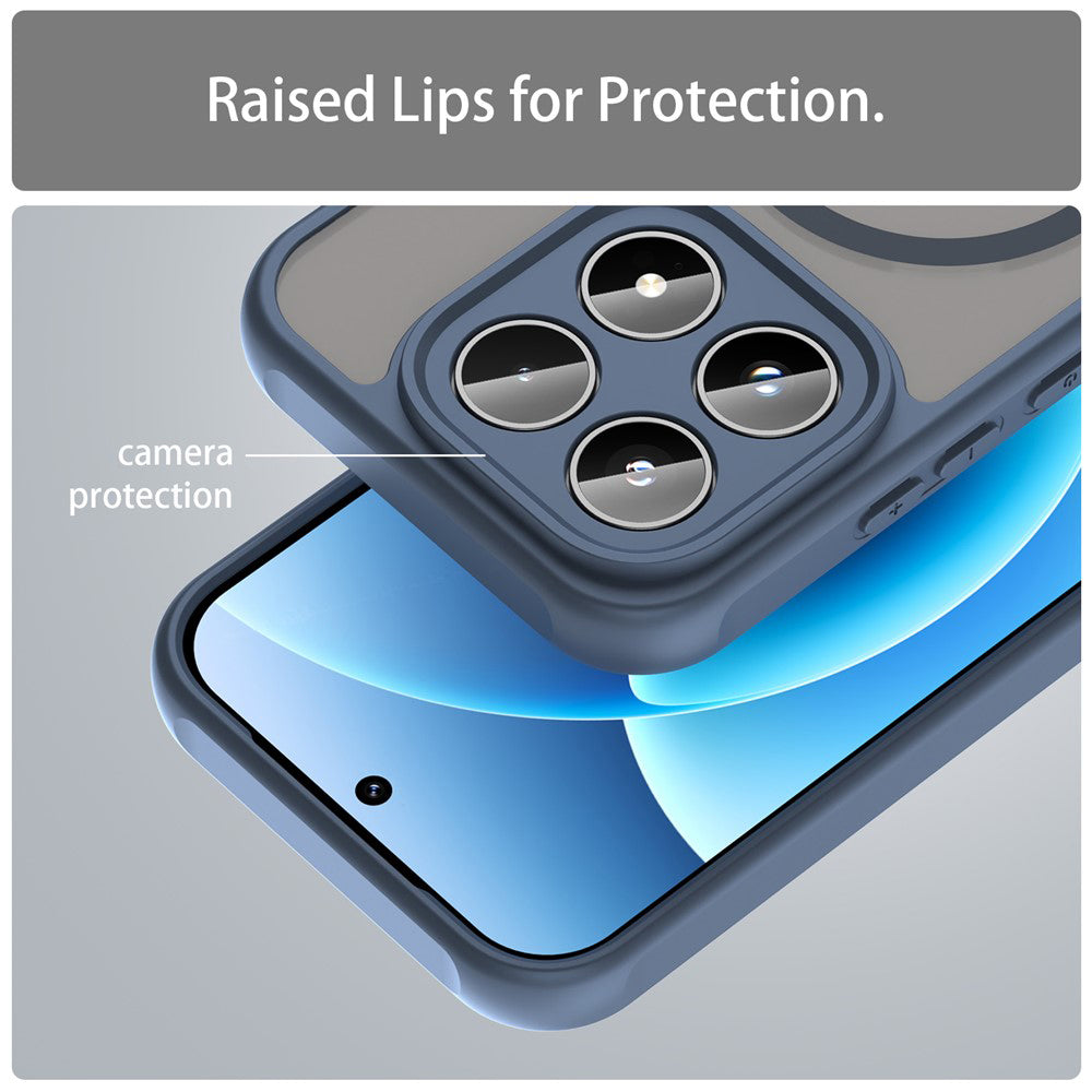 Husa de protectie Techsuit HaloFrost II MagSafe compatibil cu Xiaomi 17T Pro, Albastru