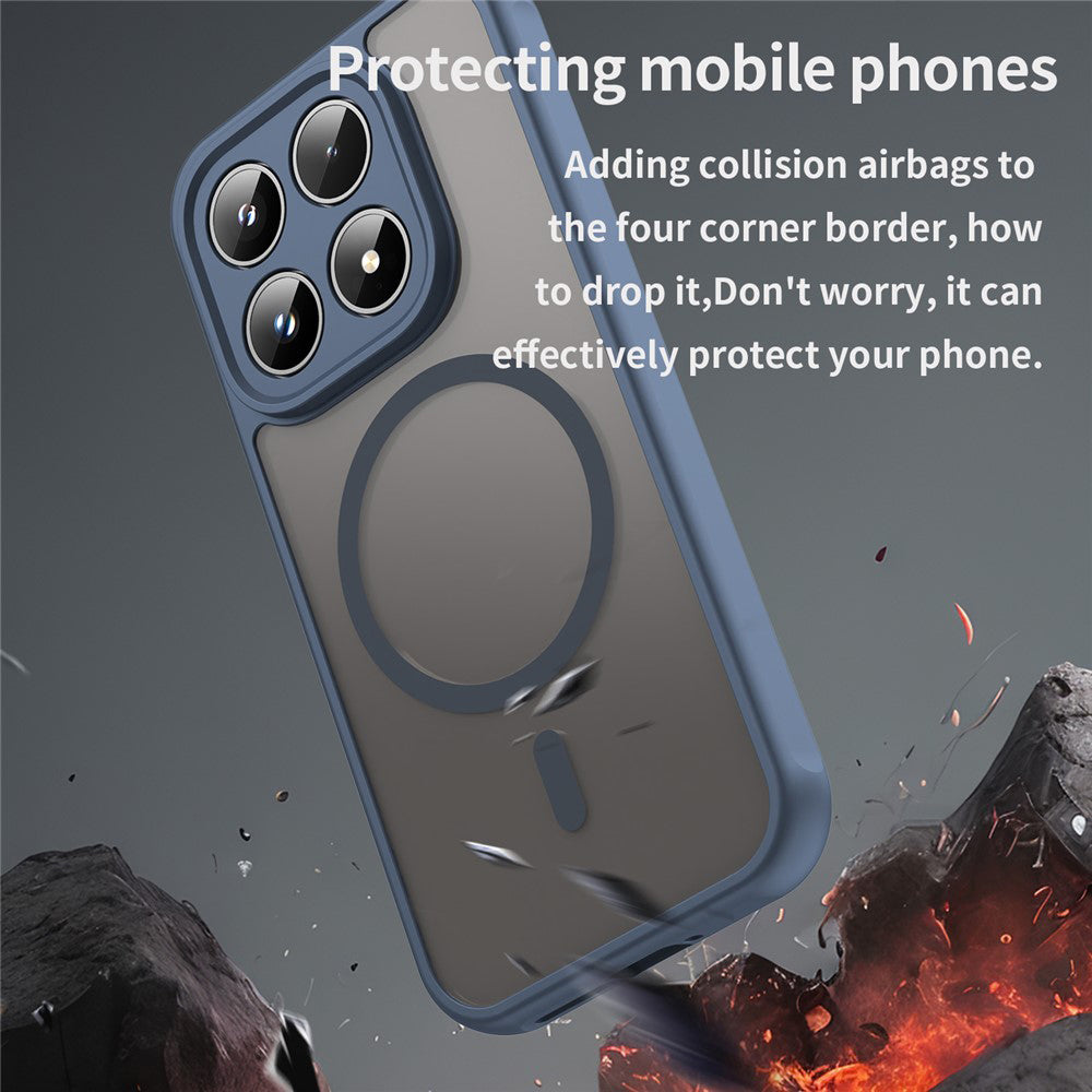 Husa de protectie Techsuit HaloFrost II MagSafe compatibil cu Motorola Moto G87 / G77 / G67, Albastru