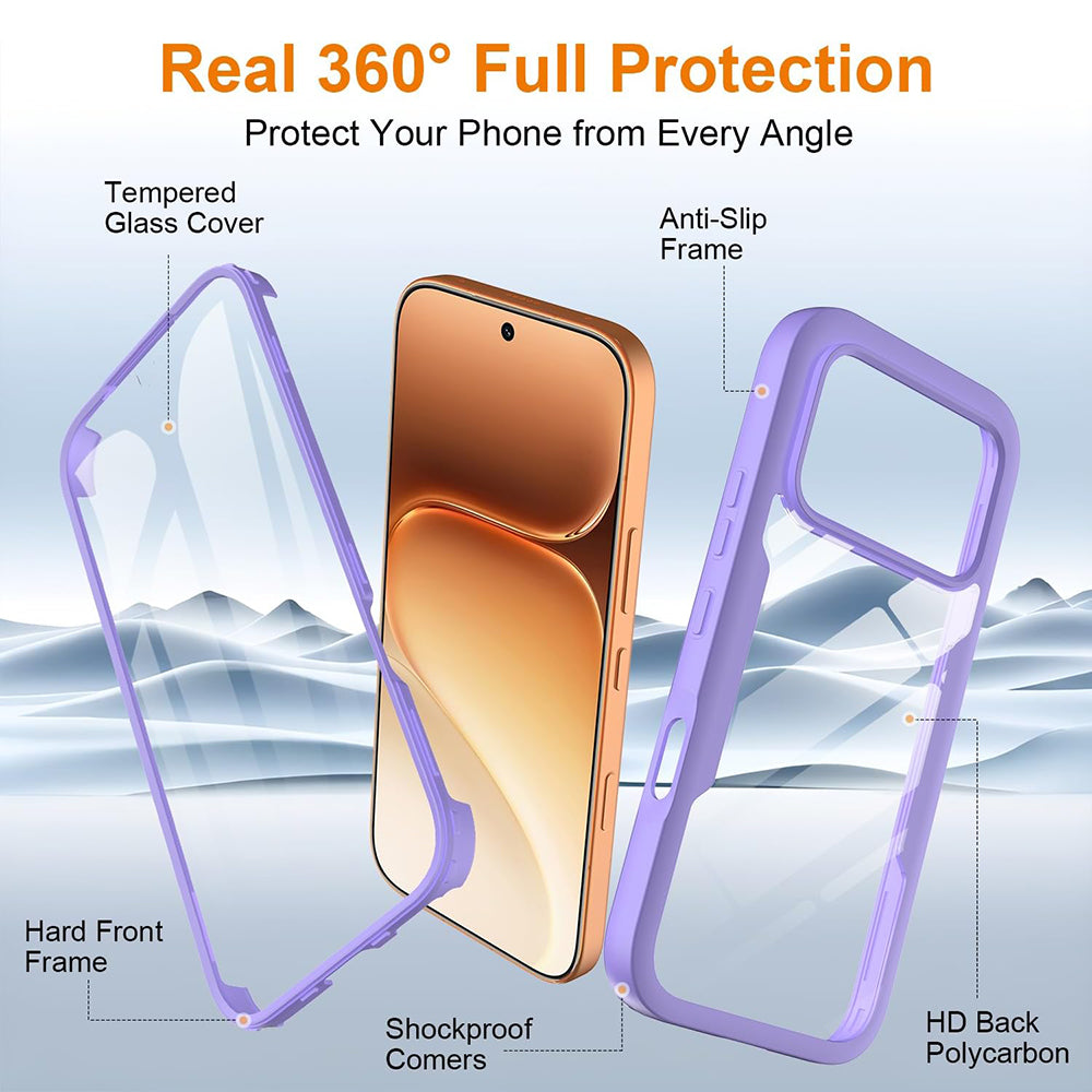 Husa de protectie Techsuit ColorVerse 360 Series compatibil cu Honor 600 / 600 Pro, Mov