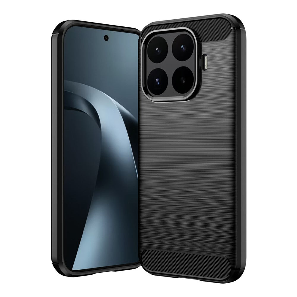 Husa de protectie Techsuit Carbon Silicone compatibil cu Xiaomi 17T, Negru