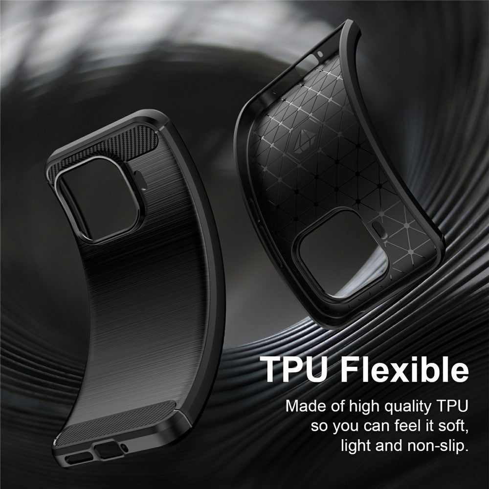 Husa de protectie Techsuit Carbon Silicone compatibil cu Xiaomi 17T Pro, Negru