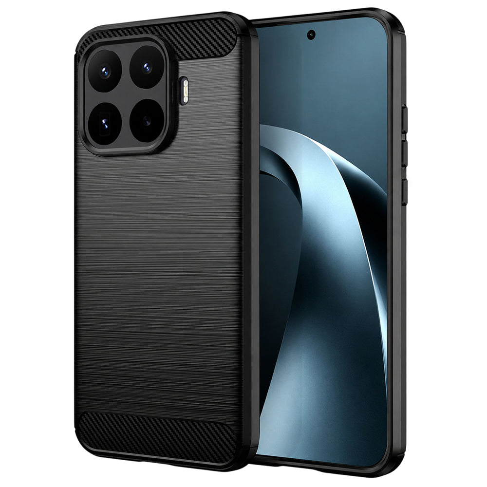 Husa de protectie Techsuit Carbon Silicone compatibil cu Xiaomi 17T Pro, Negru