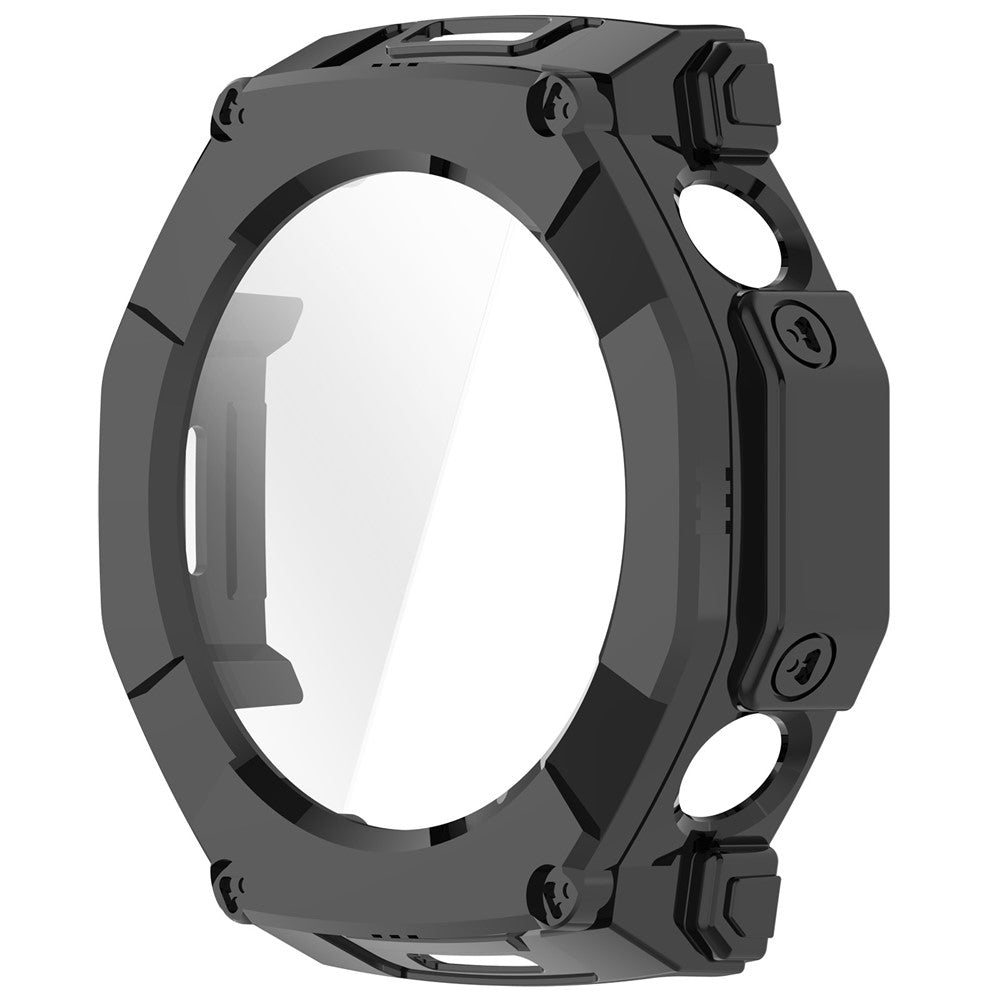 Husa + Folie smartwatch Techsuit Defense360 Pro compatibil cu Amazfit T-Rex Ultra 2, Negru