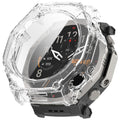 Husa + Folie smartwatch Techsuit compatibil cu Amazfit T-Rex Ultra 2, Transparent