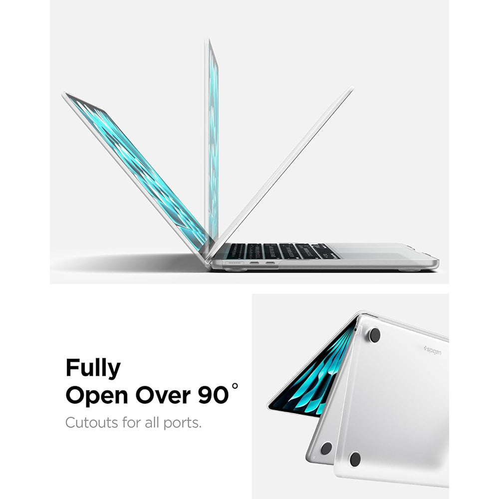 Husa Spigen Airskin (ACS11530), MacBook Air 13" 2022, Transparent