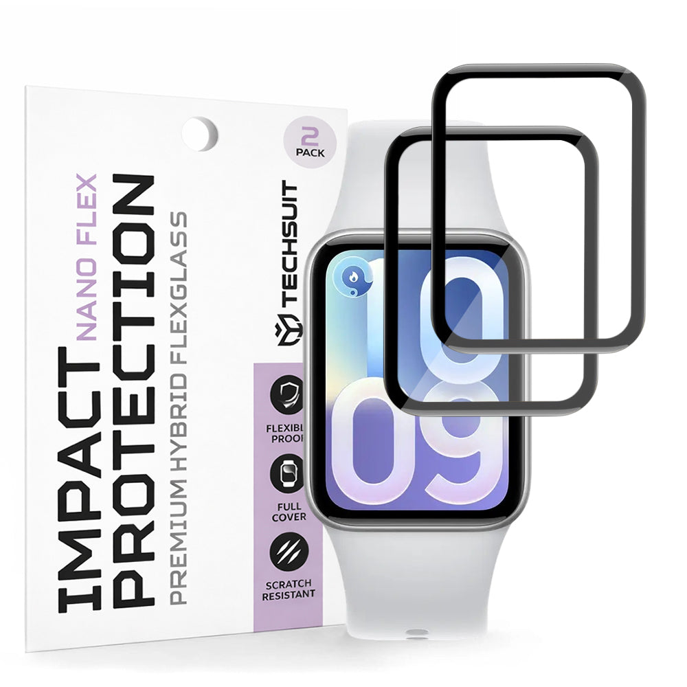 Folie de protectie smartwatch Techsuit compatibil cu Xiaomi Smart Band 10 Pro, Negru