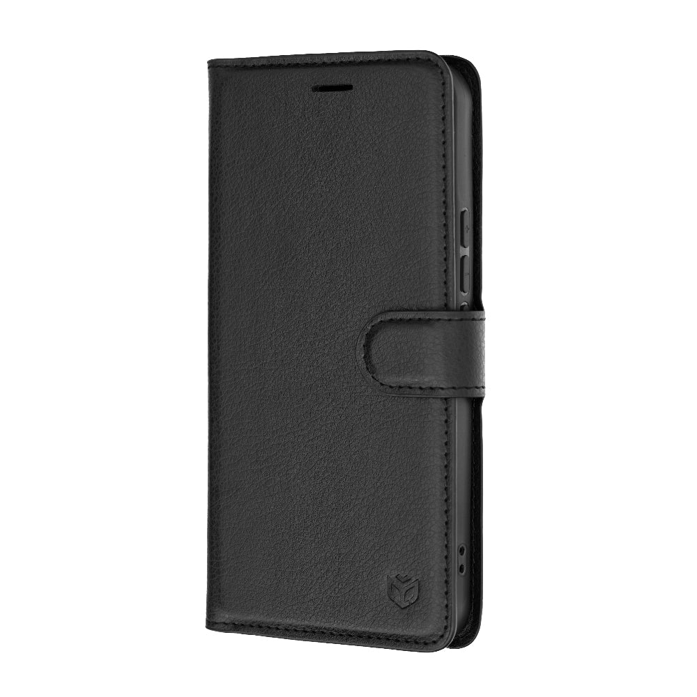 Husa de protectie Techsuit Leather Folio compatibil cu Xiaomi 17T Pro, Negru