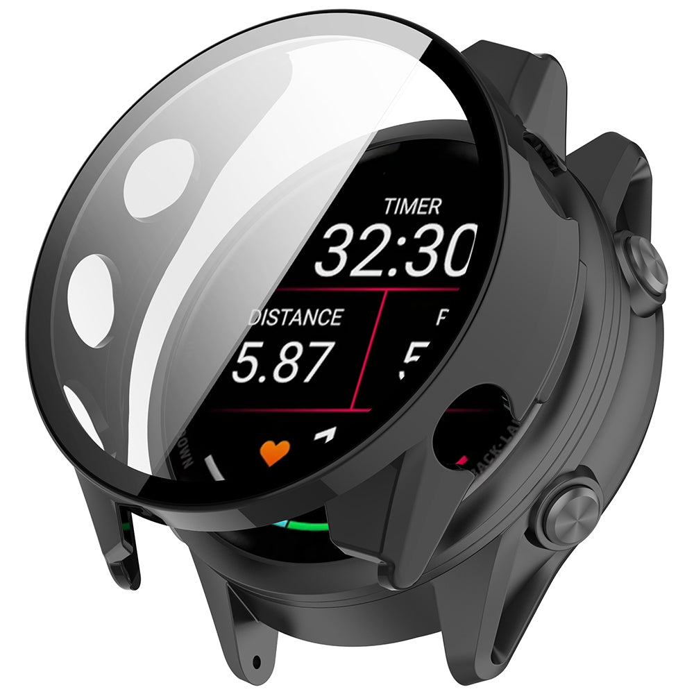 Husa smartwatch Techsuit Defense360 Pro compatibil cu Garmin Forerunner 70 / Forerunner 170, Negru