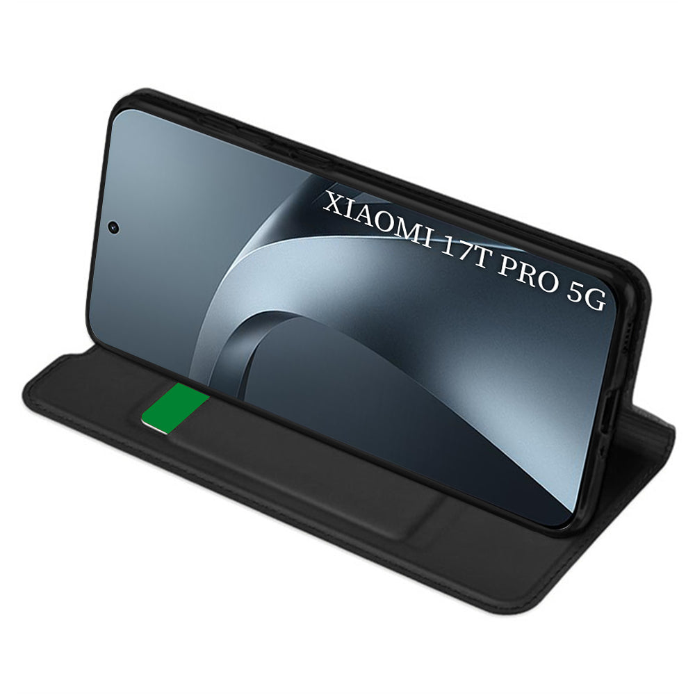 Husa de protectie Techsuit Magskin Book compatibil cu Xiaomi 17T Pro, Negru