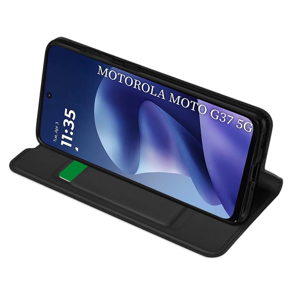 Husa de protectie Techsuit Magskin Book compatibil cu Motorola Moto G37 / G37 Power / G47, Negru