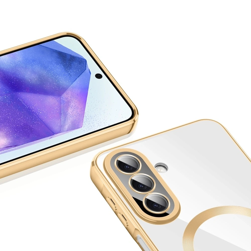 Husa de protectie Techsuit Luxury Crystal MagSafe compatibil cu Samsung Galaxy A27 5G, Roz