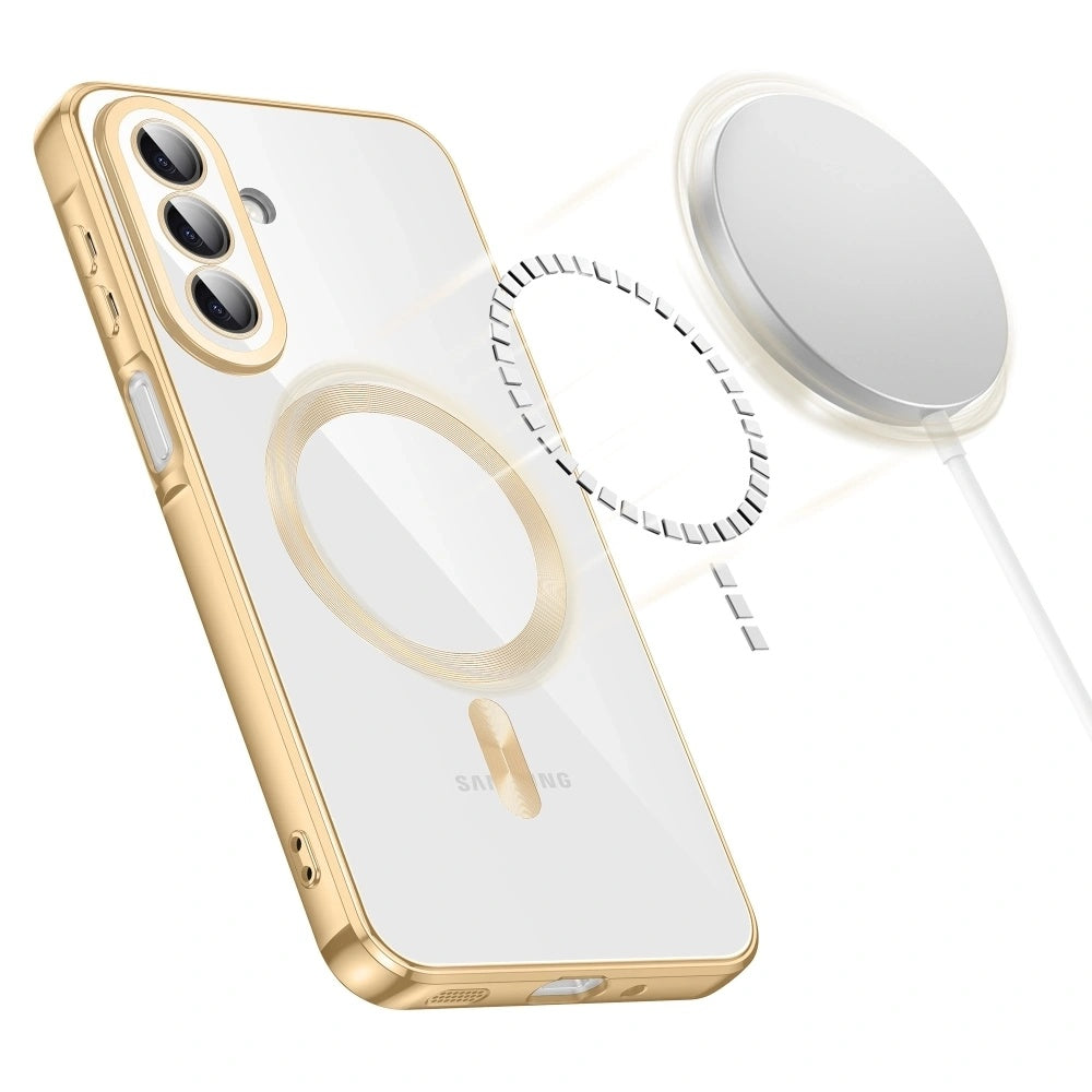Husa de protectie Techsuit Luxury Crystal MagSafe compatibil cu Samsung Galaxy A27 5G, Roz