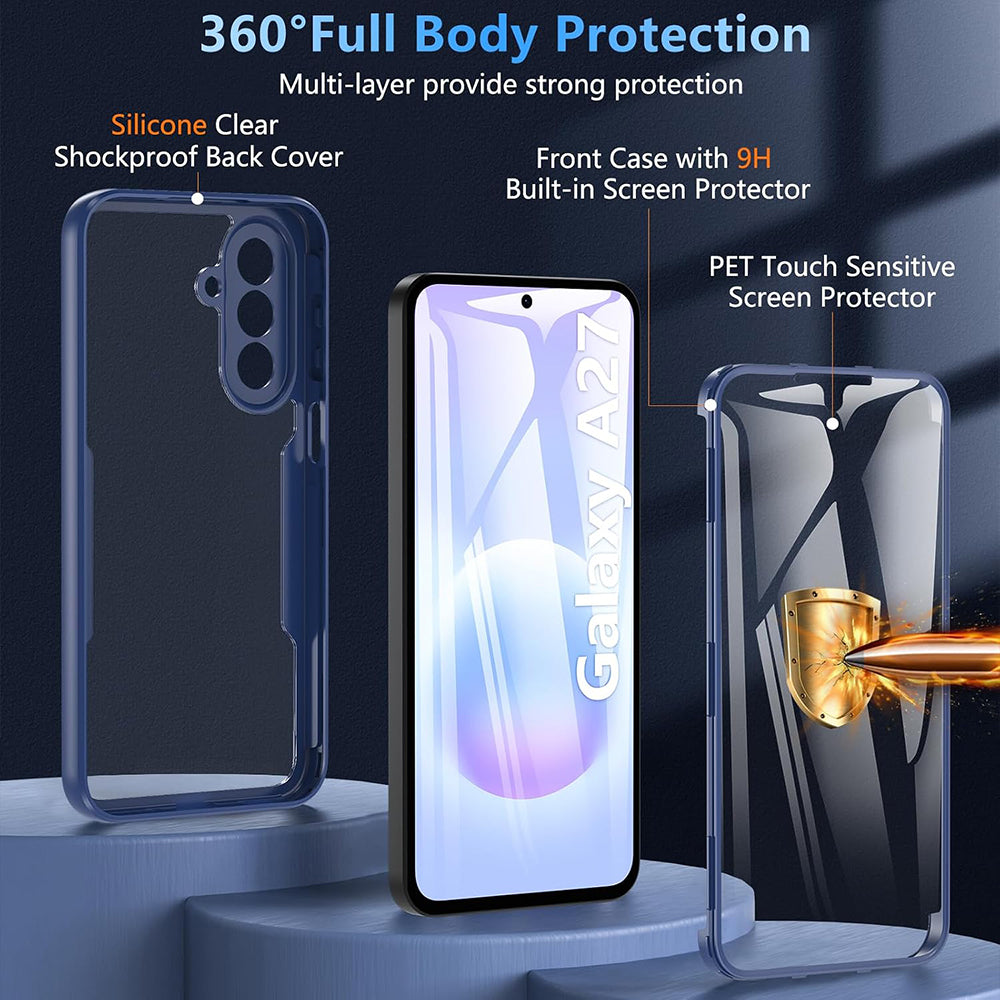 Husa de protectie Techsuit ColorVerse 360 Series compatibil cu Samsung Galaxy A27 5G, Albastru