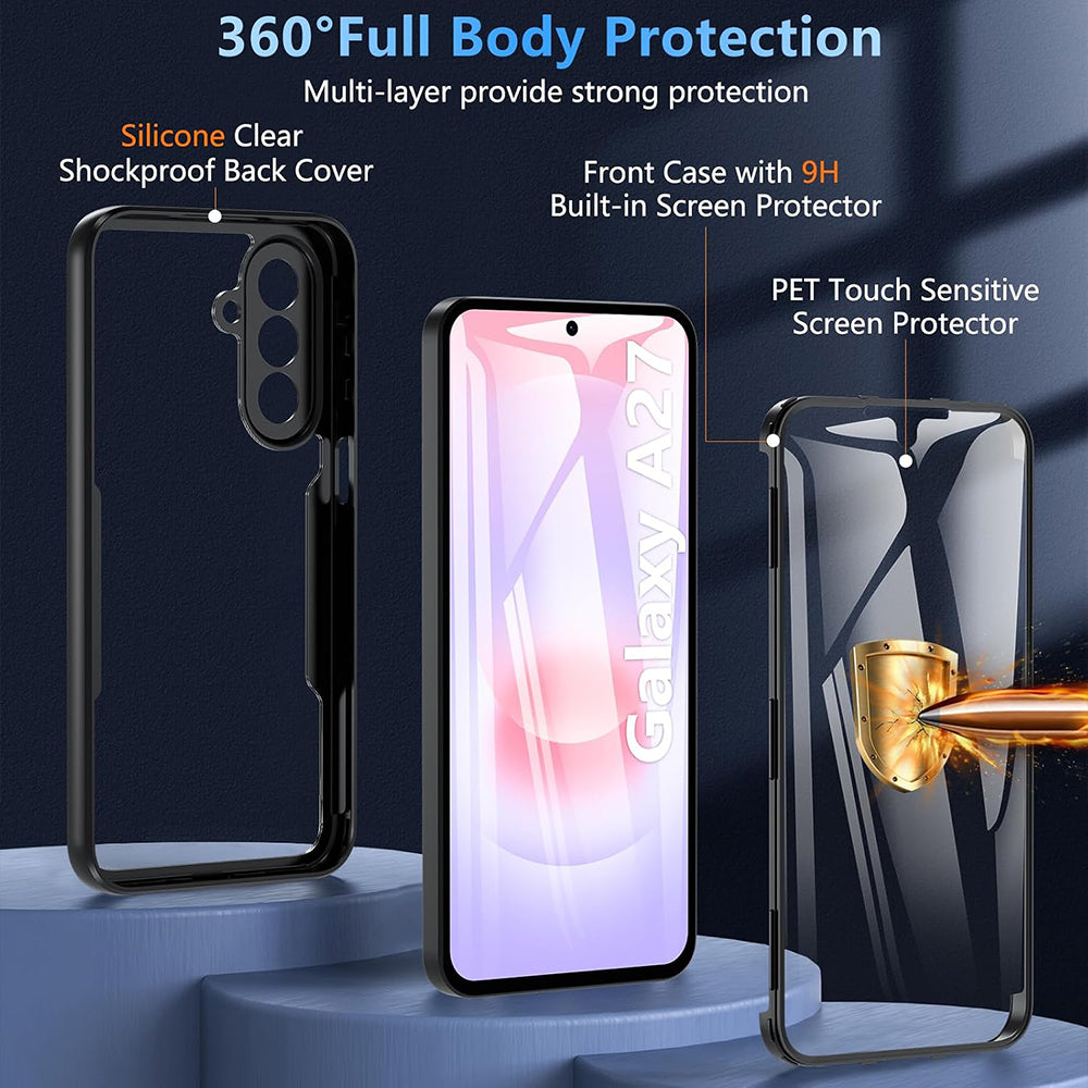 Husa de protectie Techsuit ColorVerse 360 Series compatibil cu Samsung Galaxy A27 5G, Negru