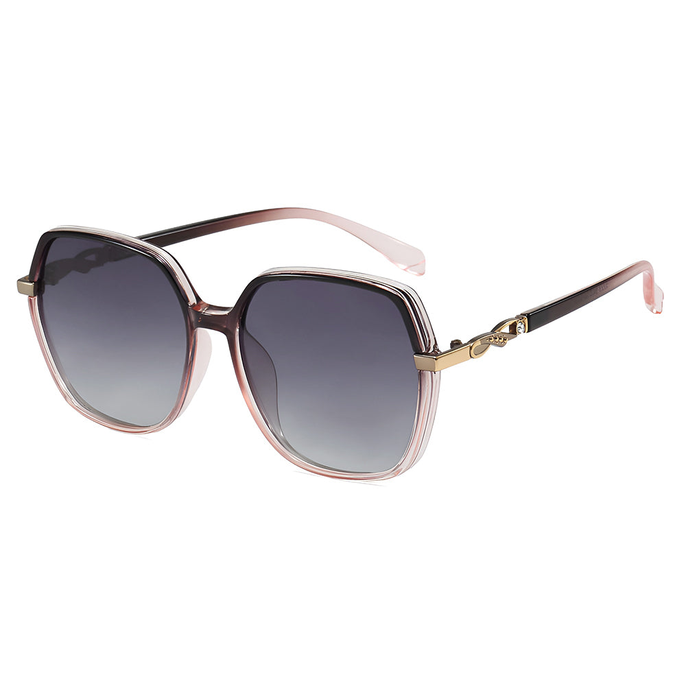Ochelari de Soare Techsuit (5223), Policarbonat, Gri / Roz