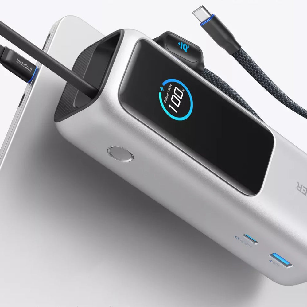 Baterie externa Anker Prime (A1695H41), 25000mAh, USB-C/USB, 165W, Argintiu