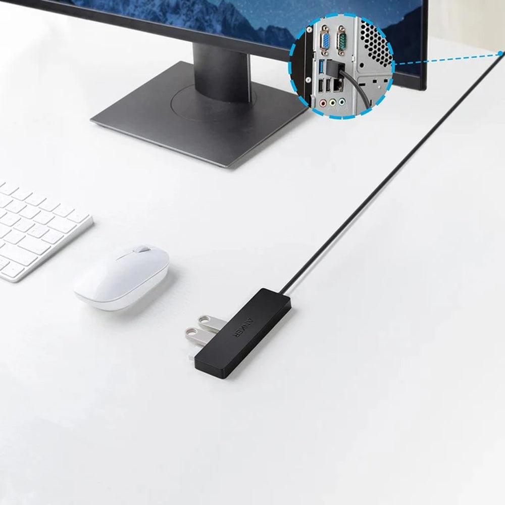 Hub Anker A7516016, 4x USB 3.0 Gen 1 5Gbps, Negru