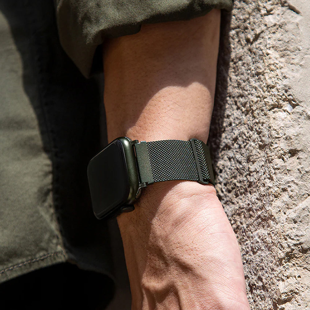 Curea smartwatch Apple Watch 1/2/3/4/5/6/7/8/9/10/11/SE/SE 2/SE 3 (38/40/41/42mm) - UNIQ Dante - Starlight