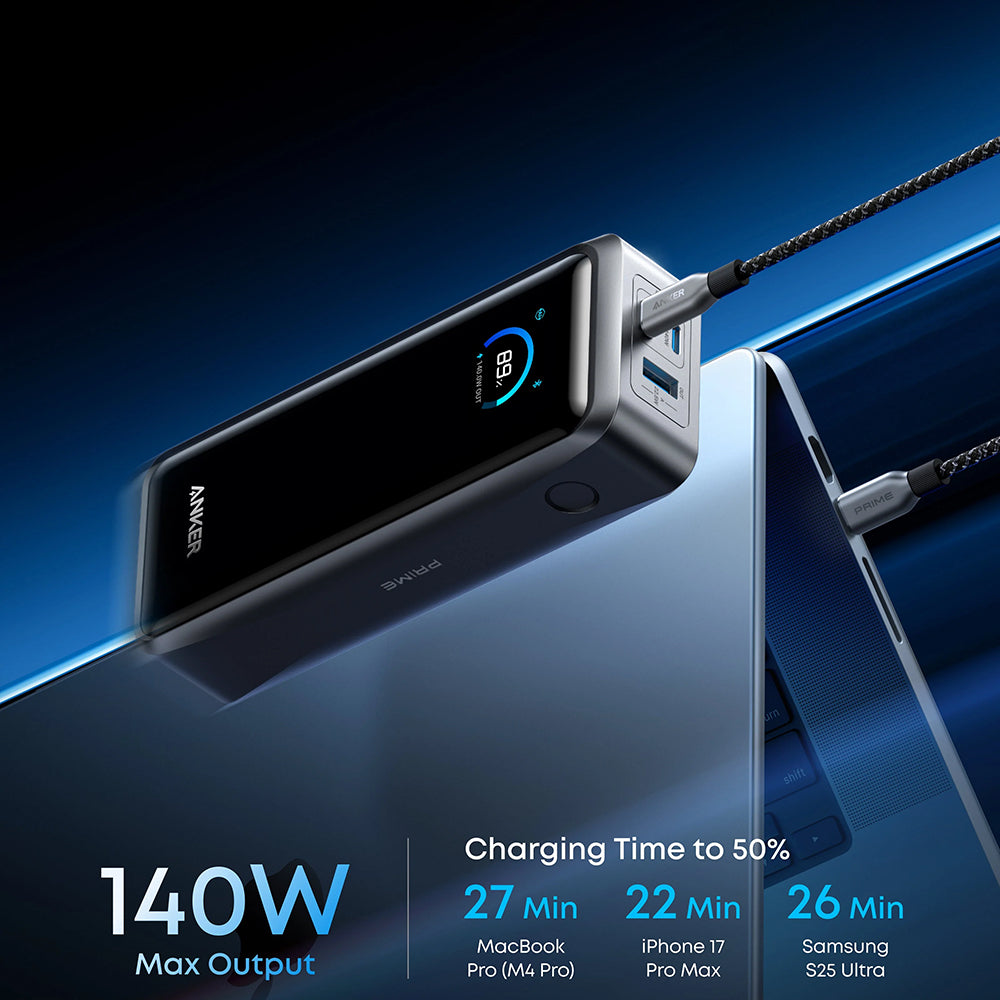 Baterie externa Anker Prime (A110AH11), 26250mAh, 2x USB-C / USB, 300W, Negru