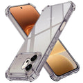 Husa de protectie Techsuit Shockproof Clear Silicone compatibil cu Honor 600, Gri Fumuriu