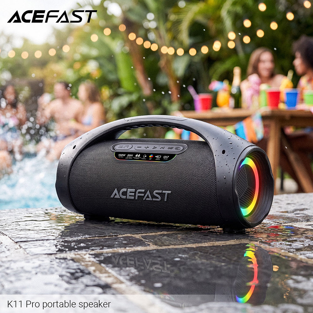 Boxa Acefast K11 Pro, Bluetooth 6.0, 3000mAh, Negru