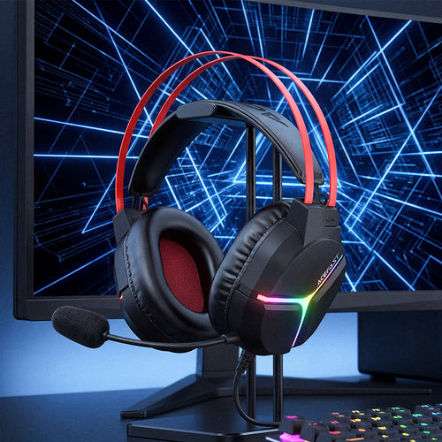 Casti Acefast H16, Hi-Fi, RGB, Negru