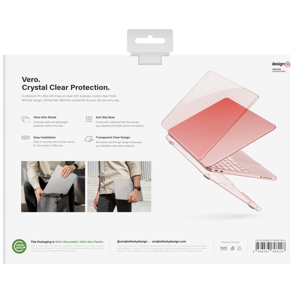 Husa pentru MacBook Neo 13" - UNIQ Vero - Tinted Indigo