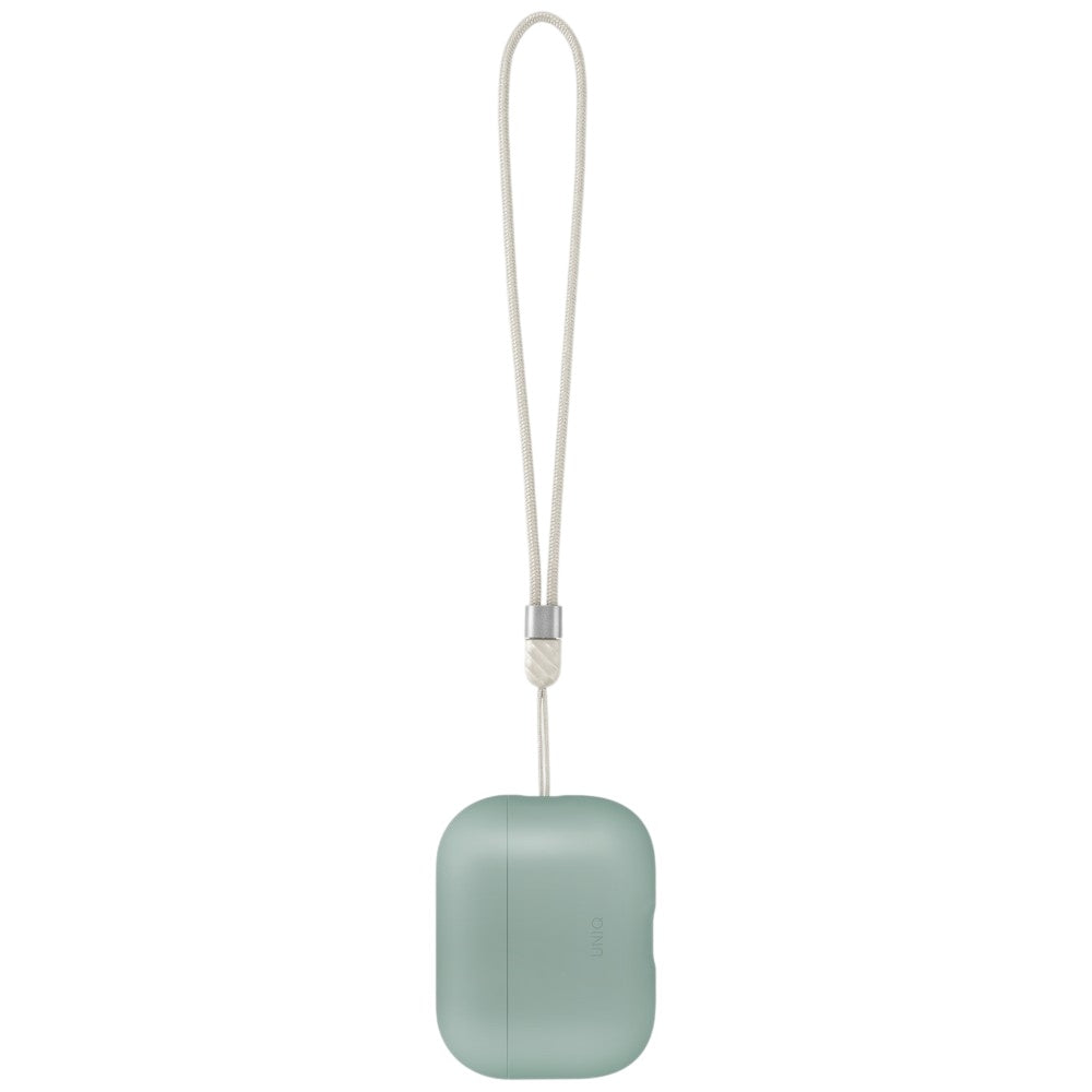 Husa Casti UNIQ Lino Hybrid (AirPods Pro 3), Silicon, Verde