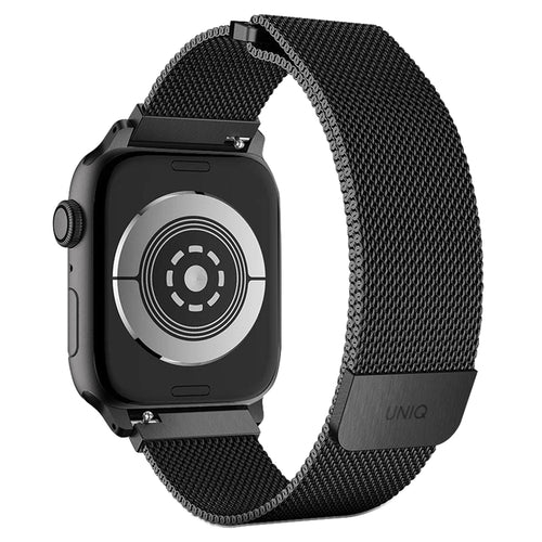 Curea smartwatch Apple Watch 1/2/3/4/5/6/7/8/9/10/11/SE/SE 2/SE 3 (38/40/41/42mm) - UNIQ Dante - Graphite