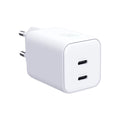 Incarcator pentru Perete, GaN, PD 45W, 2x USB-C - 3mk Hyper - White
