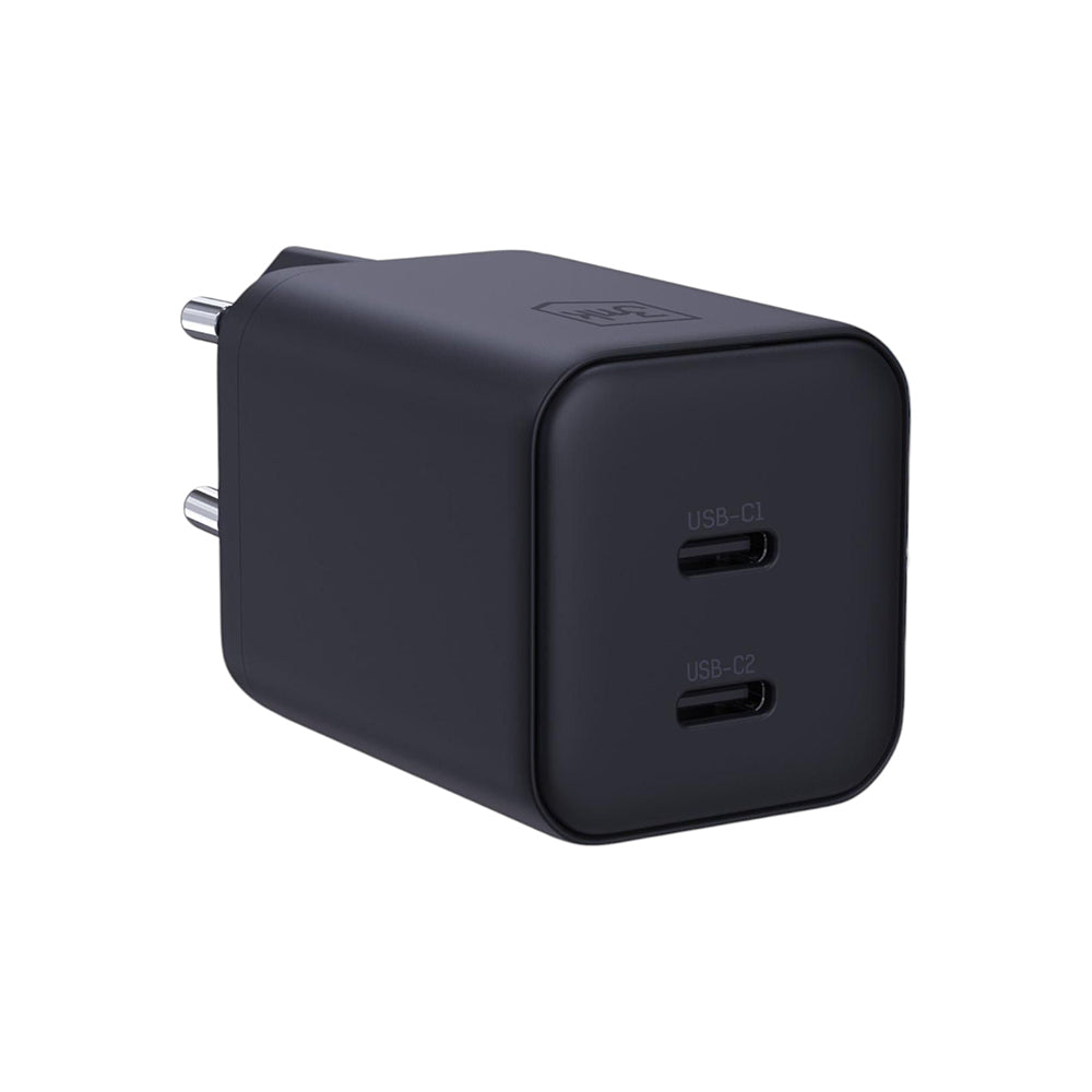 Incarcator 3mk Hyper, 2x USB-C, PD 45W, GaN, Negru
