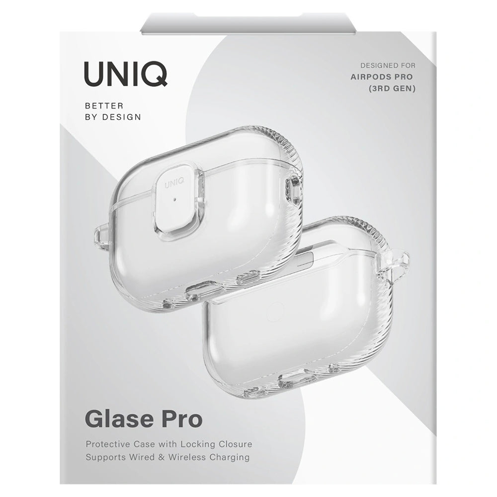 Husa pentru AirPods Pro 3 - UNIQ Glase Pro - Glossy Clear